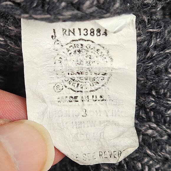 Vintage Saks Fifth Avenue Real Clothes Ribbed Cotton Knit Sweater Made USA Gray - Picture 4 of 8